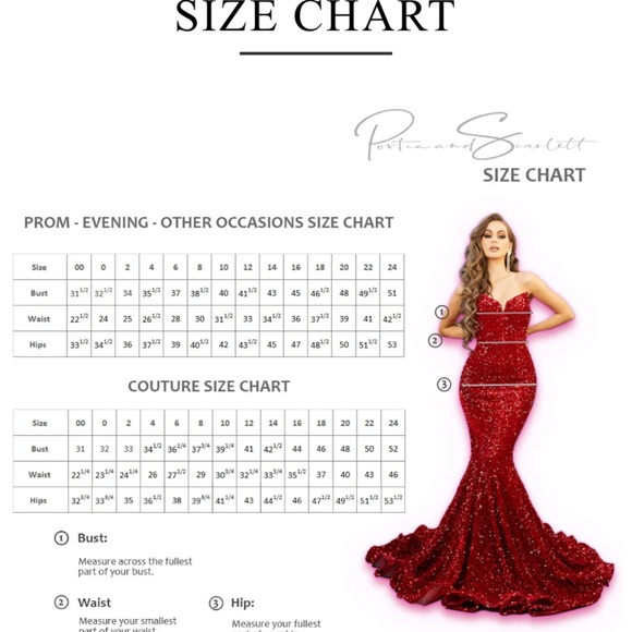 Stunning Portia and Scarlett red gown ideal for Prom or wedding - Picture 3 of 3